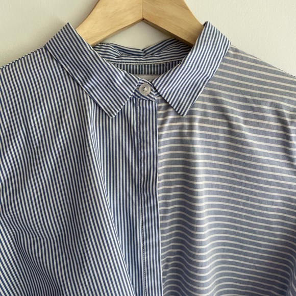 RESERVED Asymmetric shirt mini dress Sz S - Picture 3 of 6